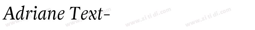 Adriane Text字体转换